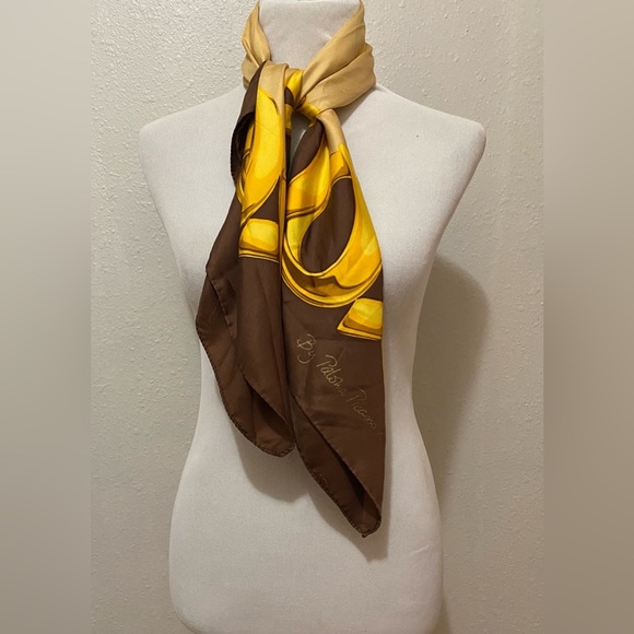 Paloma Picasso Accessories - Vintage Paloma Picasso XO silk scarf EUC